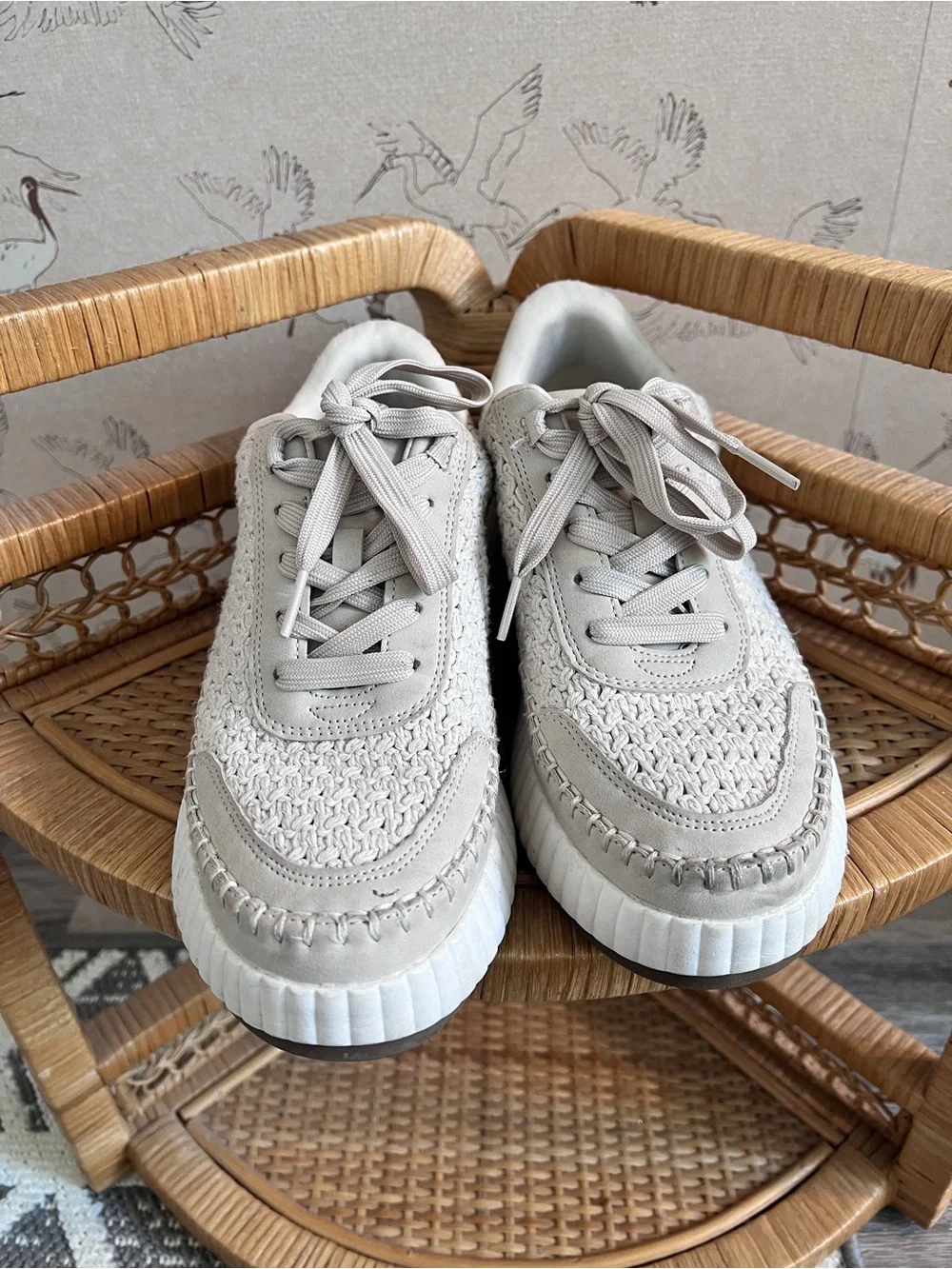 Dolce vita woven knit sneakers